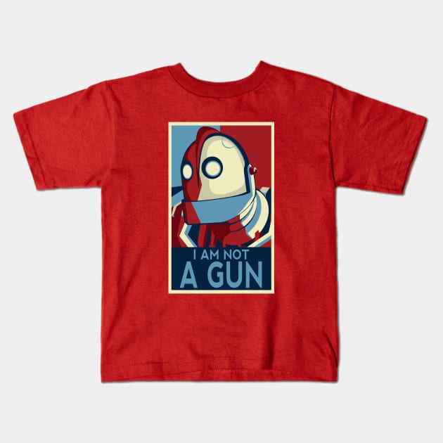 I am not a gun Kids T-Shirt by BuckRogers